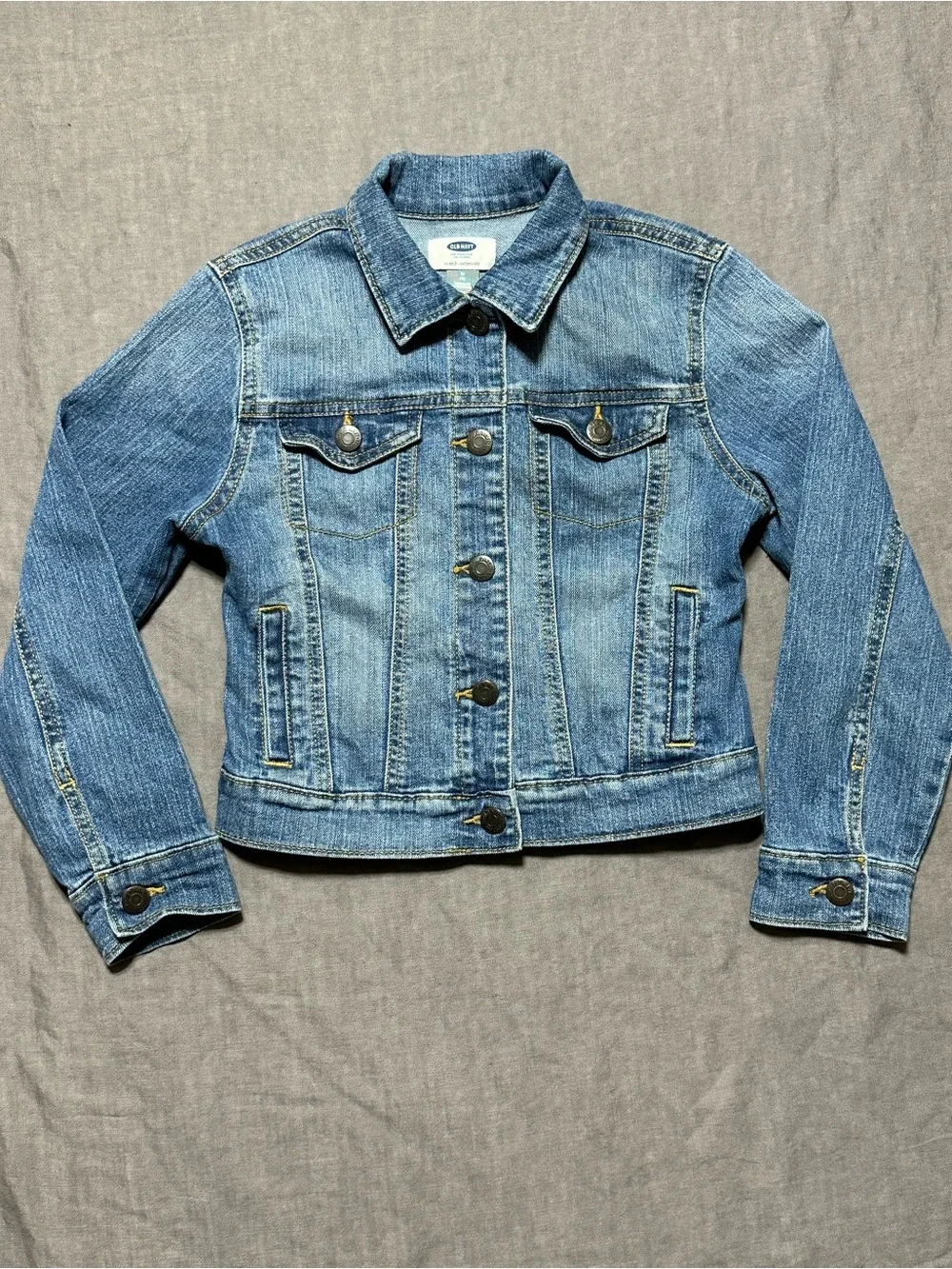 Old Navy Medium Blue Denim Trucker Jacket